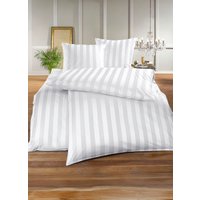 «BAUER» Bettwäsche in verschiedenen Farben, Weiss, Grösse 217 (Deckenbezug, 160/210 cm)