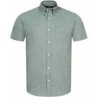 BEN SHERMAN Oxford Herren Kurzarm Hemd 1013388-JADE