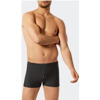 Badehose mit Reißverschlusstasche Wirkware recycelt Streifen schwarz - Nautical Casual 9 von Schiesser