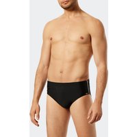 Badehose mit Reißverschluss-Tasche Wirkware recycelt feiner Streifen schwarz - Nautical Casual 9 von Schiesser