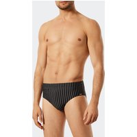 Badehose mit Reißverschlusstasche Wirkware recycelt Streifen schwarz - Nautical Casual 9 von Schiesser