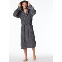 Bademantel Frottee grau - Essentials L von Schiesser