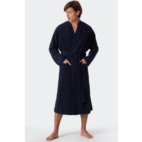 Bademantel Leichtfrottee dunkelblau - Feather Terry XL von Schiesser