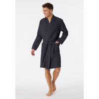 Bademantel Waffelpiqué anthrazit - Essentials S von Schiesser