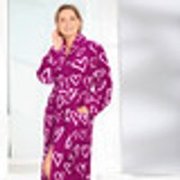 Bademantel mit tollem Herzdruck Pink-Rosé Grösse XXL pink/rosé Gr. XXL Damen Bademantel mit tollem Herzdruck Pink-Rosé Grösse XXL pink/rosé Gr. XXL Damen
