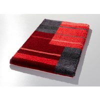 Badvorleger mit rutschhemmender Rückseite von Grund, Rot-grau, Grösse 104 (Teppich, 70/120 cm)