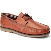Base London Stern Herren Bootsschuhe aus gebranntem Tan-Leder