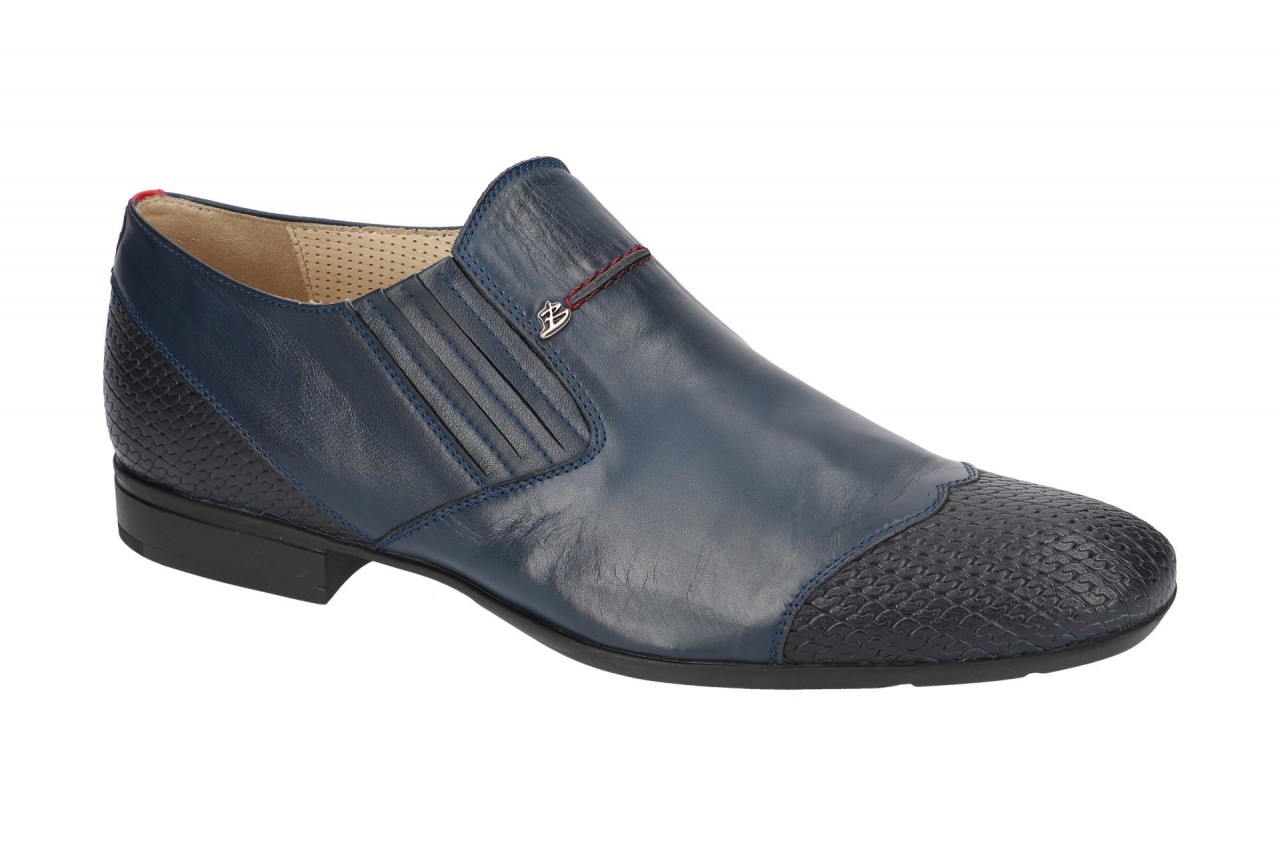 Bello BL306 navy blau - elegante Slipper f?r Herren von Bello