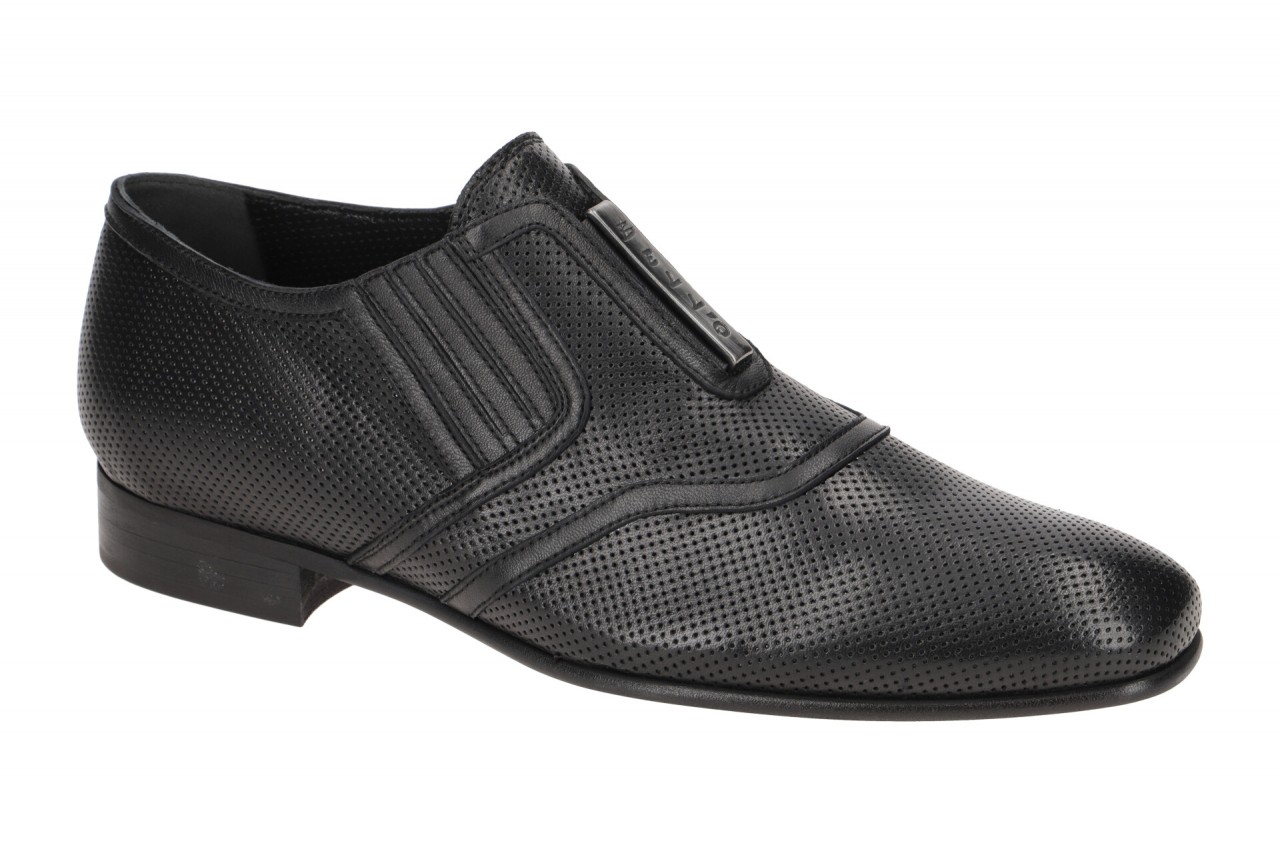 Bello BL308 nero schwarz - elegante Slipper f?r Herren von Bello