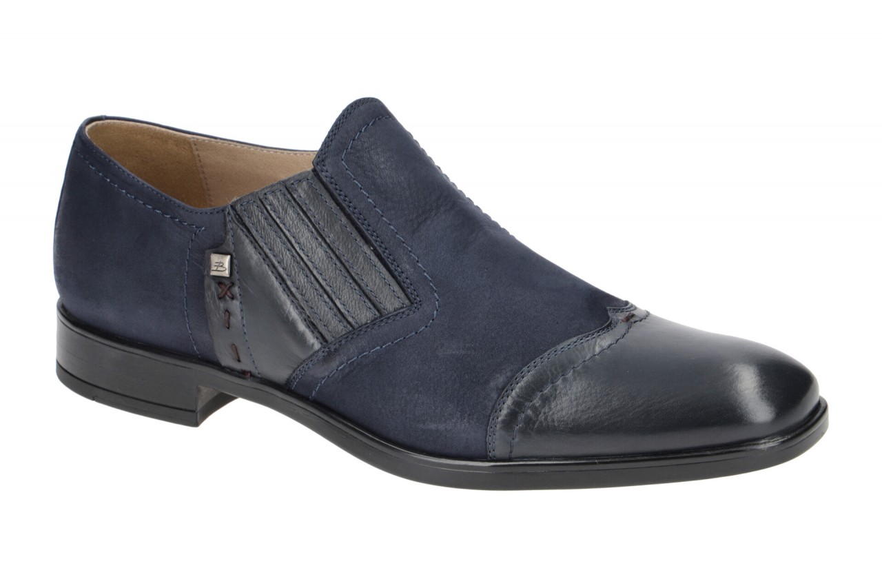 Bello BL539 navy dunkel-blau - elegante Slipper f?r Herren von Bello