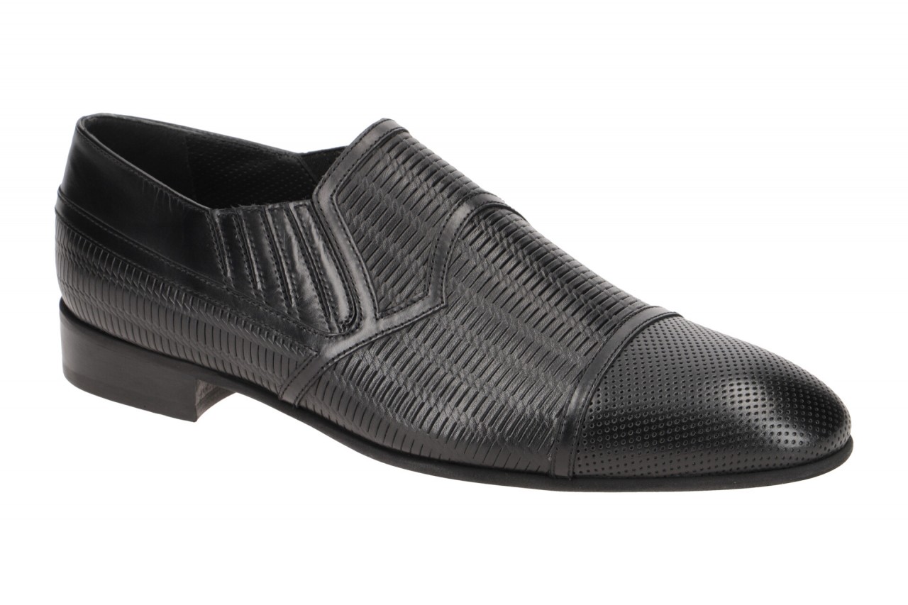 Bello BL558 nero schwarz - elegante Slipper f?r Herren von Bello