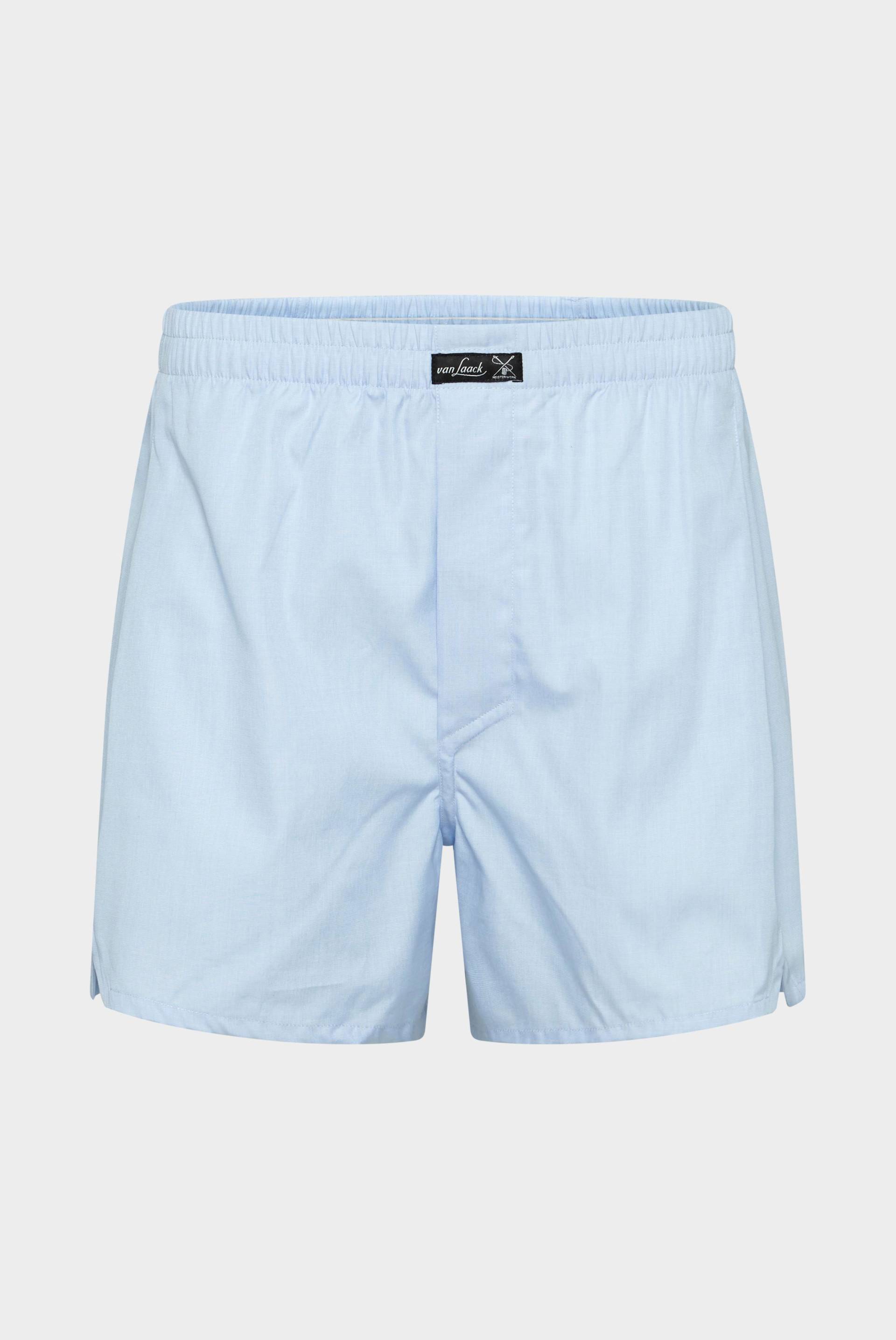 Bequeme Boxershorts aus Baumwolle Blau gestreift von van Laack