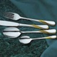 Besteck-Set 72-teilig für 12 Personen Edelstahl/Gold