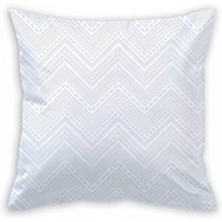 Bettwäsche-Garnitur in bügelleichter Qualität, Weiss, Grösse 122 (Kissenbezug, 40/ 40 cm), Mako-Brokat-Damast