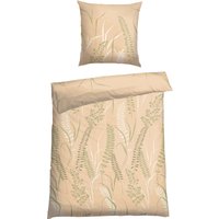 Bettwäscheset zweiteilig Renforcé beige gemustert - SCHIESSER Home 135*200 von Schiesser