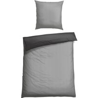 Bettwäscheset zweiteilig Renforcé grau - SCHIESSER Home 155*220 von Schiesser