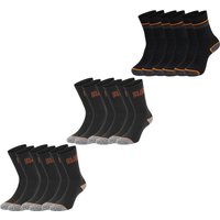 Black+Decker Herren Damen Unisex Sport Socken Essential Crew Baumwolle Black Grey Melange - 6er 9er 12er Pack von BLACK+DECKER