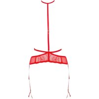 Bluebella Enya Strumpfhalter mit abnehmbarem Harness Rot - Größe 40