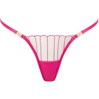 Bluebella Imogen String aus Satin Fuchsia Pink/Durchsichtig - Größe 42