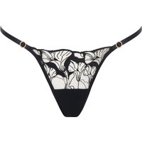 Bluebella Kalmia Slip aus Satin Schwarz/Durchsichtig - Größe 42