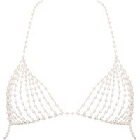 Bluebella Perlen-BH in Perle/Gold - Größe XS/S