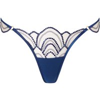 Bluebella Soraya bestickter transparenter String in Blau - Größe 34