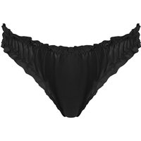 Bluebella Verona Satin-Geschenk-String in Schwarz - Größe 38