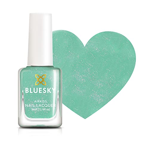 Bluesky Kids Nagellack - türkiser Splash, Turqoise Green. Einfache Schälen, ungiftige, wasserbasierte, planfreie Nagellack für Kinder, 5ml von Bluesky