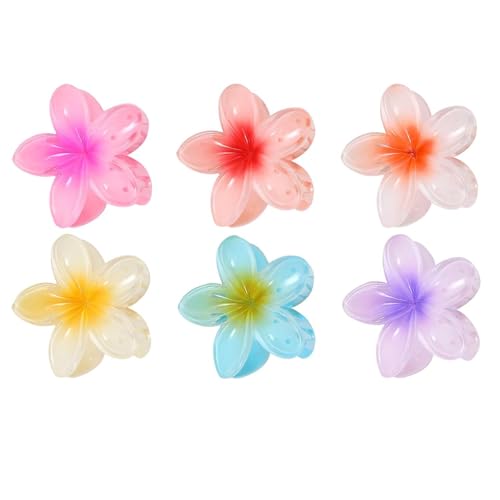 Blumen Haarklammer,6 PCS Hawaii Haarspange für Frauen Rutschfeste Haarklammer 6 Farben Flower Hair Clip Blumenhaarklammer Große für Frauen und Mädchen Blumen Haarklammer,6 PCS Hawaii Haarspange für Frauen Rutschfeste Haarklammer 6 Farben Flower Hair Clip Blumenhaarklammer Große für Frauen und Mädchen von Xing E-commerce