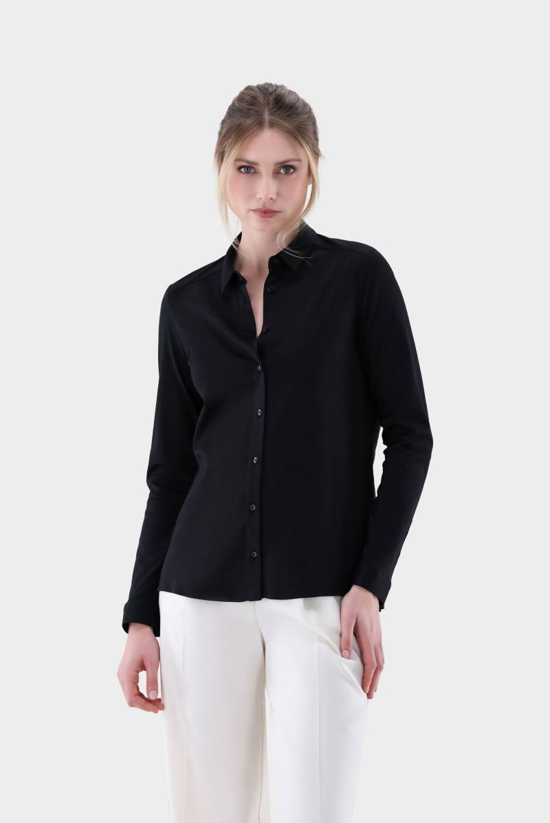 Jersey Hemdbluse mit Plisseerücken von van Laack