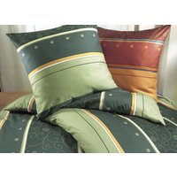 Bügelleichte Bettwäsche-Garnitur von Biberna, Terra, Grösse 014 (80/80 cm + 155/200 cm), Linon