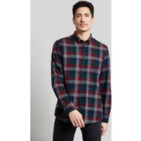 Bugatti Herren Freizeithemd mit Button-Down-Kragen