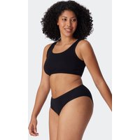 Bustier 2er-Pack ohne Cups Organic Cotton schwarz - 95/5 38 von Schiesser