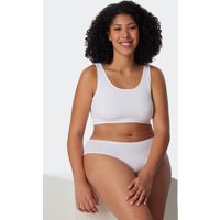 Bustier 2er-Pack ohne Cups Organic Cotton weiß - 95/5 34 von Schiesser