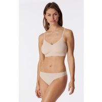 Bustier Microfaser herausnehmbare Pads sand - Invisible Soft 42 von Schiesser