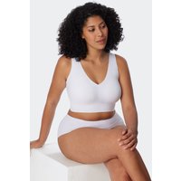 Bustier Microfaser herausnehmbare Pads weiß - Invisible Soft 36 von Schiesser