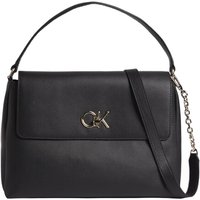 Calvin Klein Damen schwarze Polyester-Handtasche