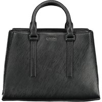 Calvin Klein Damen schwarze Polyester-Handtasche