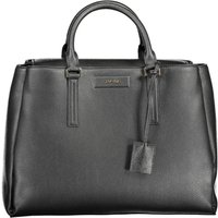 Calvin Klein Damen schwarze Polyester-Handtasche