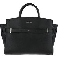 Calvin Klein Damen schwarze Polyurethan-Handtasche