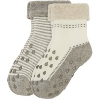 Camano Socken Baby Crawling ABS 2er-Pack grey melange von CAMANO