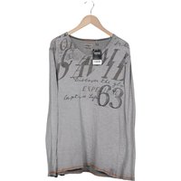 Camp David Herren Langarmshirt, grau, Gr. 54