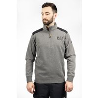Caterpillar Essential 1/4 Zip Polyester Herren Sweatshirt in Grau