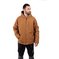 Caterpillar Kapuzen-Sherpa-Fleecejacke für Herren in Bronze