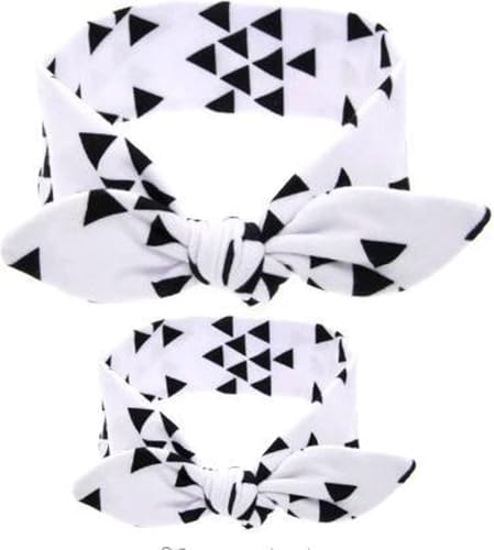 Chpn - Haarreifen - Mutter Tochter Haarreifen - Drehen Sie sich mit Ihrem Kind - Hippe -Haarband für Mama und Tochter - Schwarz/Weiß - schönes Geschenk - Muttertag - passende Haarreifen von CHPN