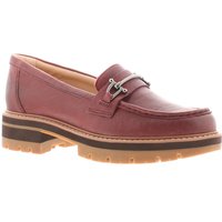 Clarks Damen Absatzschuhe Orianna Bit Leder Slip-On rot