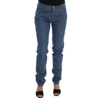 Costume National Slim Fit Jeans aus dehnbarer Baumwolle in Beige für Damen