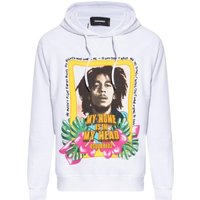 DSquared2 Herren Bob Marley Hoodie (Weiß)