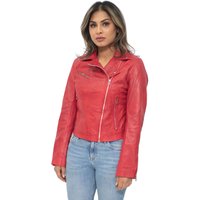 Damen-Bikerjacke aus Leder – Sansibar