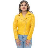 Damen-Bikerjacke aus Leder – Stockholm